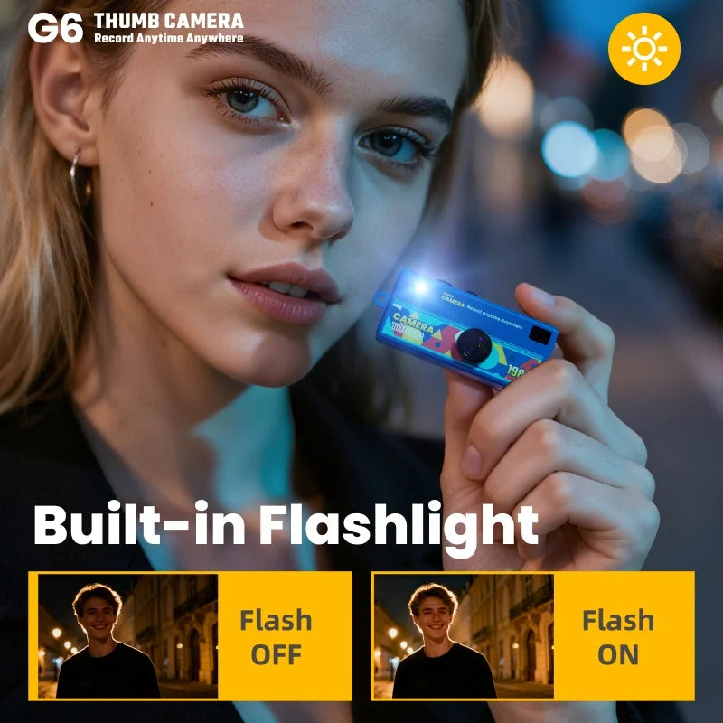 Best-selling Mini Thumb Camera G6 1080P Kodak Charmera 1984 Digital Camera MicroSD 10x-20x Optical Zoom CMOS Sensor Blind Box